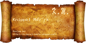 Knippel Márk névjegykártya